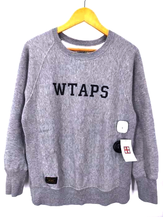 WTAPS(ダブルタップス) 16AW DESIGN 01 CREW SWEAT ロゴプリント ラグランスウェット メンズ JPN：S