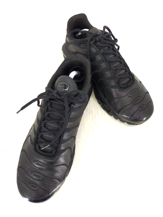 NIKE(ナイキ) AIR MAX PLUS TRIPLE BLACK Leather メンズ JPN：29