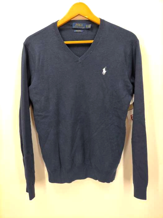 POLO RALPH LAUREN(ポロラルフローレン) ポニー刺繍コットンVネックニット メンズ JPN：XS
