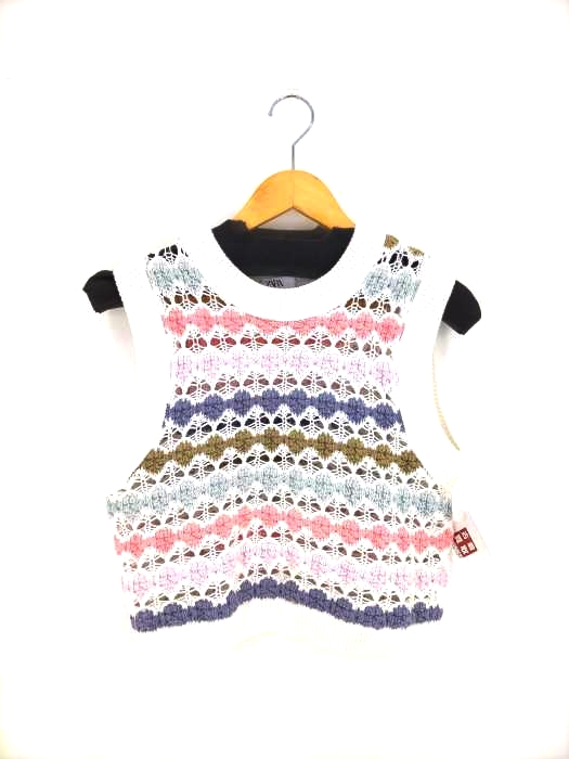 ZARA(ザラ) オープンニットベスト レディース import：S