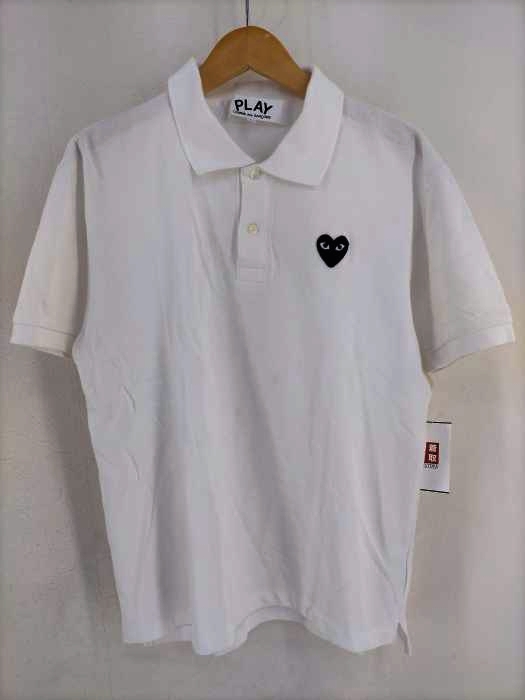 プレイコムデギャルソン PLAY COMME des GARCONS ロゴハートポロシャツ メンズ JPN：L