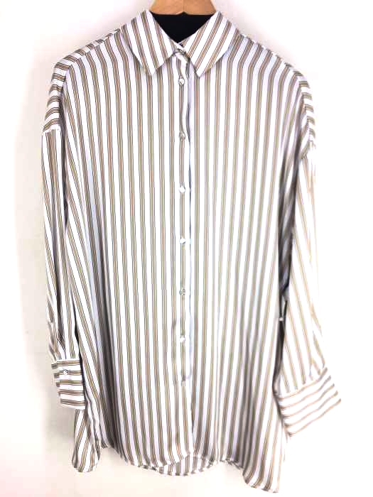 ザラ ZARA SATIN OVERSIZE SHIRT レディース  XS