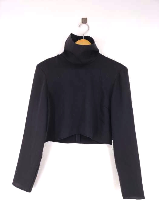ユーズドフルギ USED古着 {{babaton}}クロップド ロングスリーブ パワーショルダー ブラウス レディース 表記無