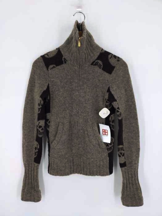 ヒステリックグラマー HYSTERIC GLAMOUR 00S スカル  ウールハイネックニット レディース FREE