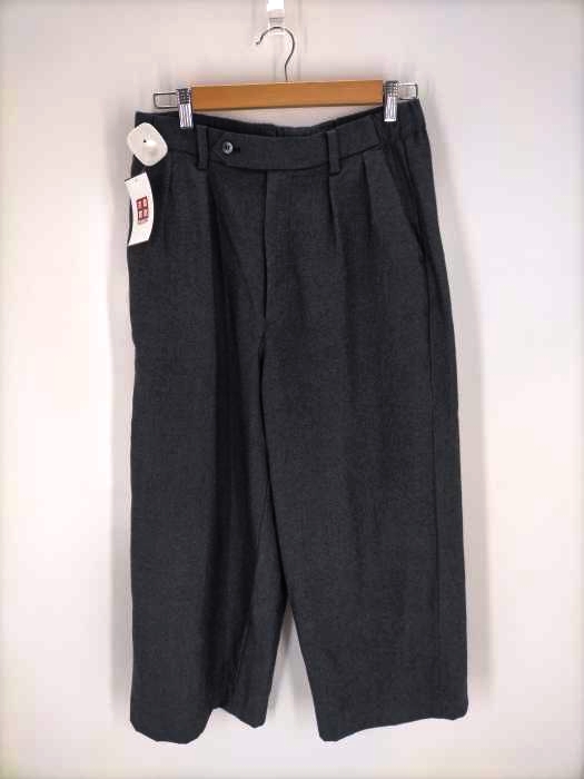 リドム LIDnM 21AW WOOL FLANNEL WHITE STONE BAGGY スラックス メンズ JPN：L