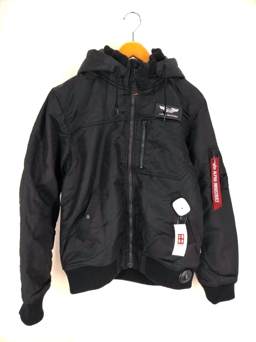 アルファインダストリーズ ALPHA INDUSTRIES フーデットリブジャケット メンズ JPN：XL