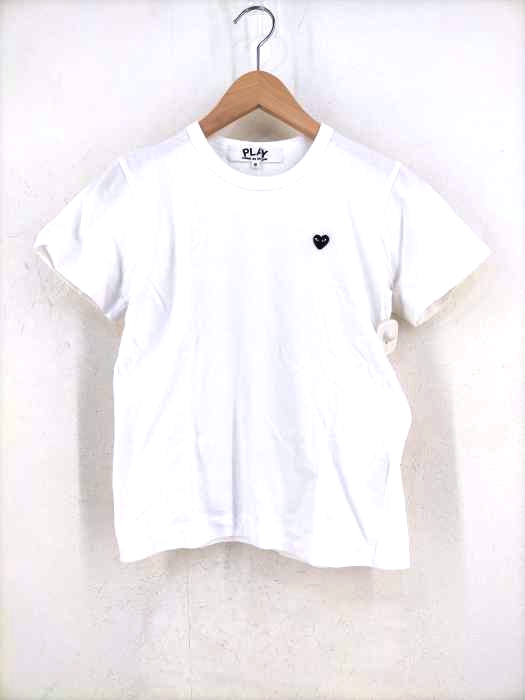 プレイコムデギャルソン PLAY COMME des GARCONS AD2013 ハートワッペン クルーネックTシャツ レディース JPN：S