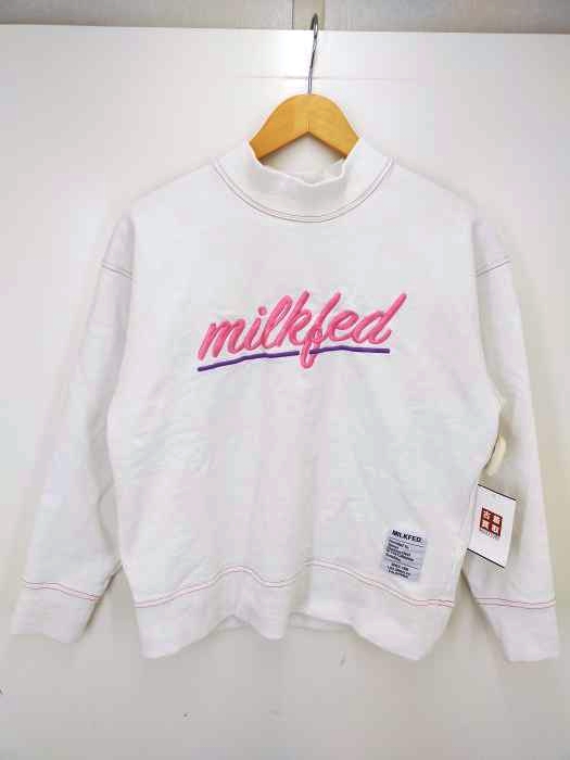 ミルクフェド MILK FED CURSIVE LOGO SWEAT TOP レディース  ONE