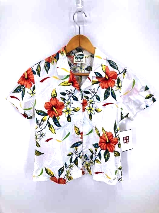 USED古着(ユーズドフルギ) HAWAI I.D USA製 アロハシャツ レディース  M