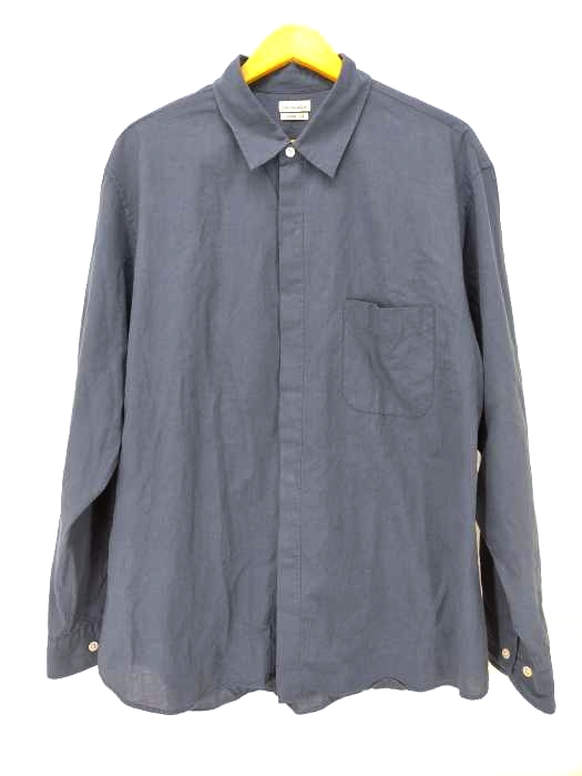 Steven Alan(スティーブンアラン) GAS CTN FLY FRONT LOOSE SHIRT シャツ メンズ JPN:L