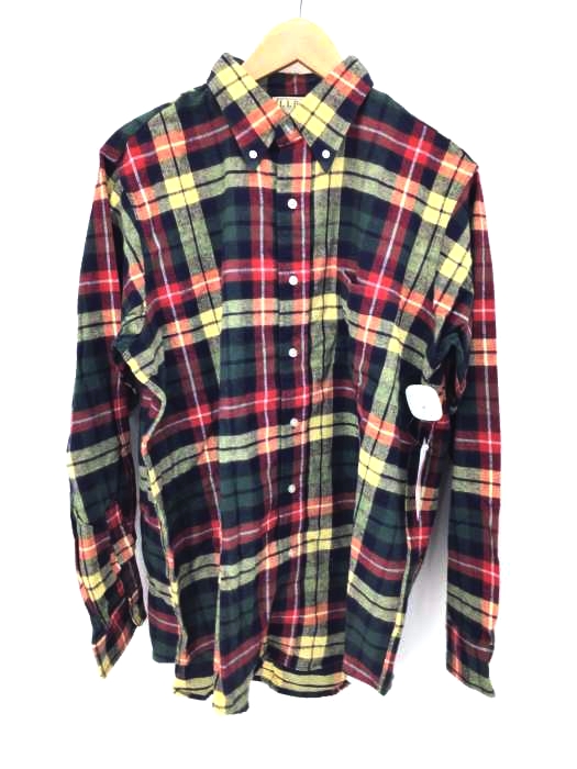 L.L.Bean(エルエルビーン) タータンチェックネルシャツ ボタンダウン メンズ import：M