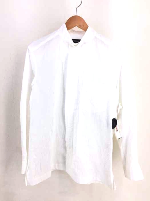 ISSEY MIYAKE MEN(イッセイミヤケメン) シワ加工スタンドカラージップ比翼シャツ メンズ JPN：1