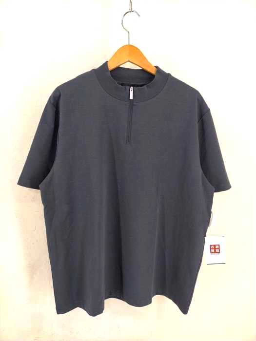 COS(コス) ハーフジップハイネックストレッチTシャツ メンズ JPN：XL