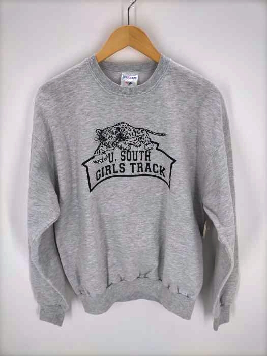 JERZEES(ジャージーズ) U.SOUTH GIRLS TRACK プリントクルーネックスウェット レディース JPN：M