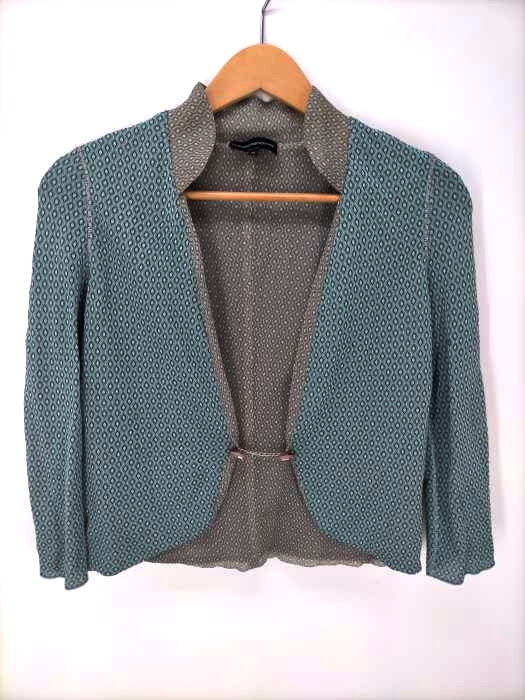 EMPORIO ARMANI(エンポリオアルマーニ) イタリア製 小紋柄 レーヨン シルク ジャケット メンズ US：38