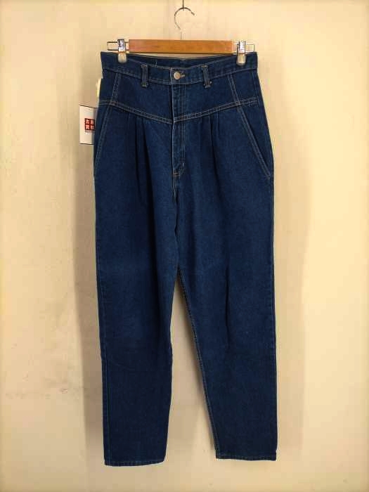 USED古着(ユーズドフルギ) NATCHEZ USA製 ハイウエストタックデニムパンツ レディース  16