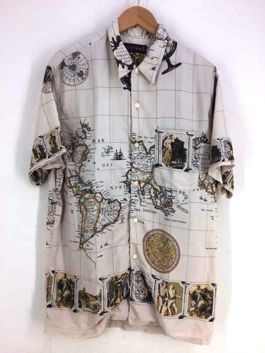 USED古着(ユーズドフルギ) LOOSUTAP FOR MEN 総柄半袖レーヨンシャツ メンズ  F