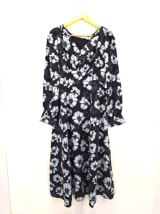 moussy(マウジー) MONOTONE FLOWER DRESS レディース  1