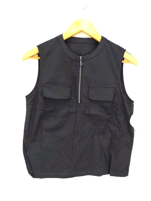 LAGUA GEM(ラグアジェム) CHEST POCKET NOSLEEVE BLOUSE レディース  S