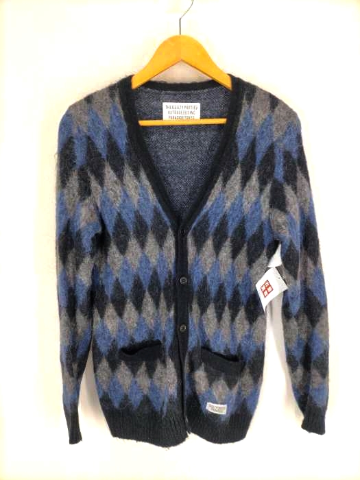 WACKO MARIA(ワコマリア) BABYALPACA DIAMOND CHECK CARDIGAN メンズ JPN：S