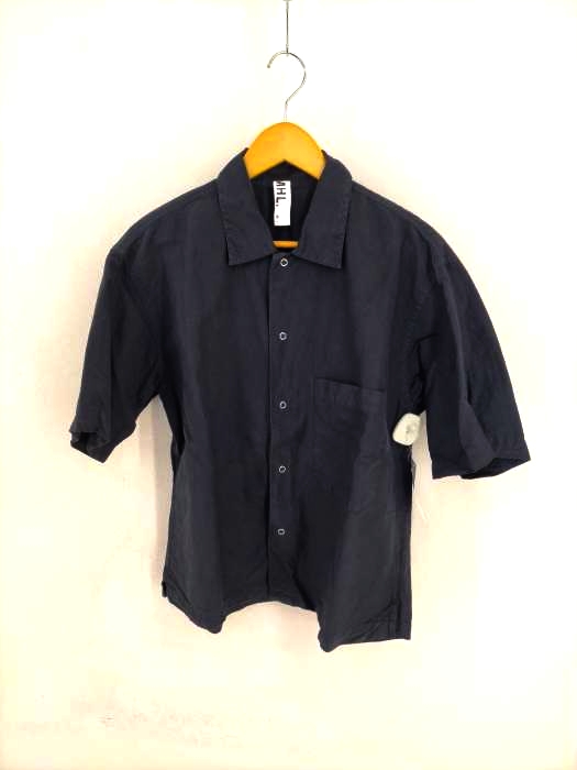 MHL.(エムエイチエル) 19SS ワイドシルエット半袖シャツ レディース JPN：M