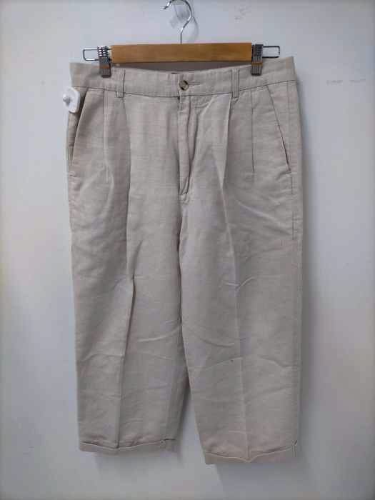 USED古着(ユーズドフルギ) {{CLUB ROOM}} 2タックリネンコットンワイドパンツ メンズ  32L