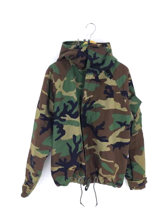 USED古着(ユーズドフルギ) U.S.ARMY CHEMICAL PROTECTIVE リップストップ ジャケット パーカ メンズ  MEDIUM/LONG