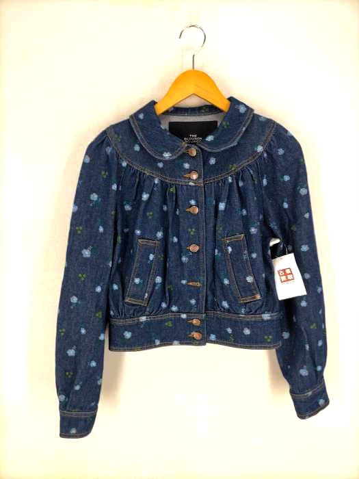 MARC JACOBS(マークジェイコブス) THE BLOUSON フラワープリントギャザーデニムジャケット レディース  XS