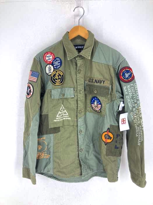 AVIREX(アヴィレックス) REMAKE MILITARY SHIRT メンズ JPN：L