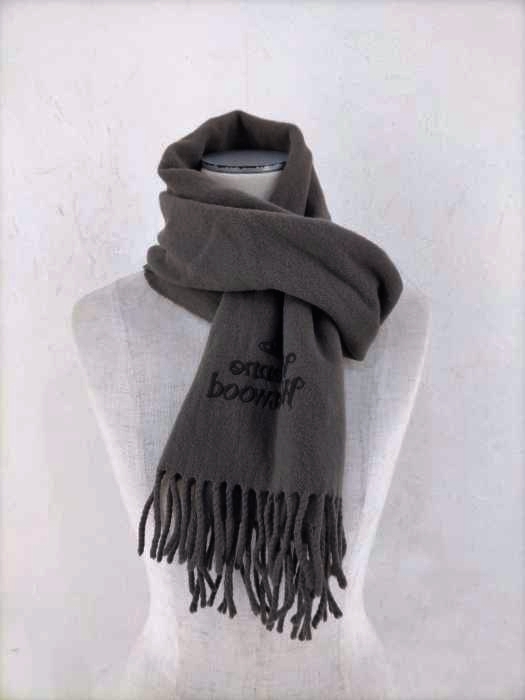 ヴィヴィアンウエストウッド Vivienne Westwood イタリア製 ロゴ刺繍 ウールマフラー レディース 表記無