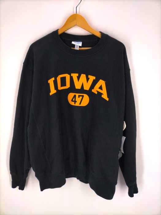 チャンピオン Champion 青単タグ 復刻 REVERSE WEAVE IOWA カプセルカレッジプリントスウェット メンズ JPN：XL