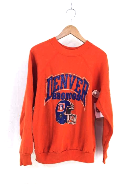 Champion(チャンピオン) 80S トリコタグ DENVER BRONCOS ラバープリントラグランスウェット メンズ JPN：L