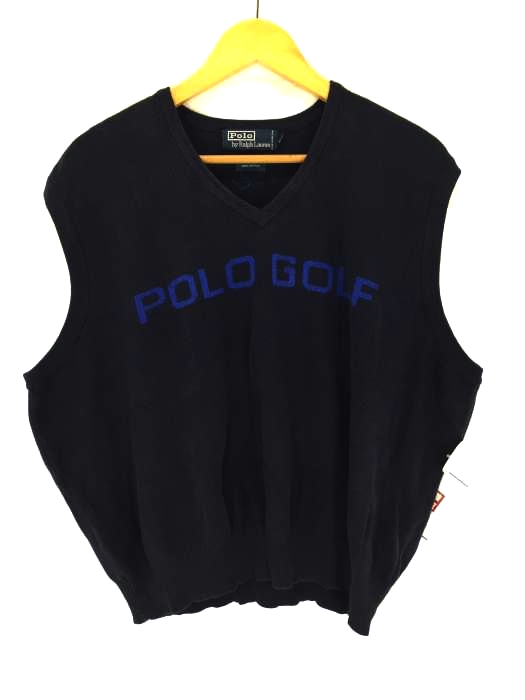 Polo by RALPH LAUREN(ポロバイラルフローレン) POLO GOLF コットン ニットベスト メンズ JPN:XL
