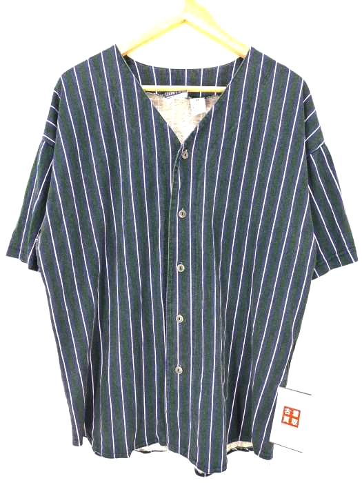 USED古着(ユーズドフルギ) USA製 COUNTY SEAT カットソー地ベースボールシャツ メンズ import:M