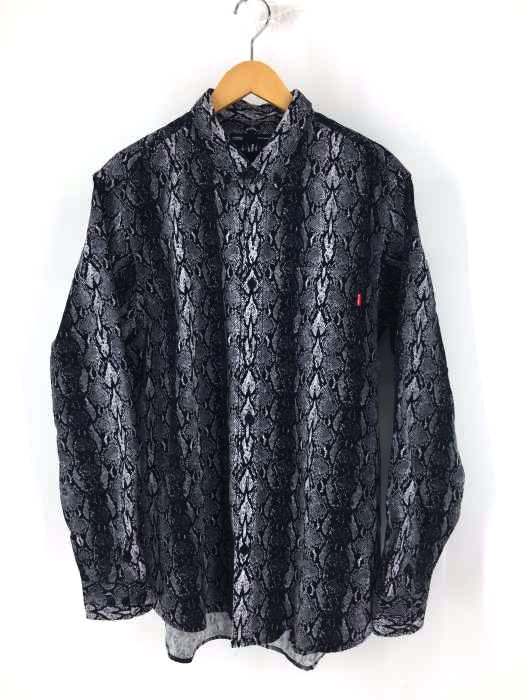 WHIMSY(ウィムジー) SNAKE SKIN L/S SHIRT パイソンシャツ メンズ JPN：XL