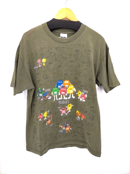 USED古着(ユーズドフルギ) M&MS フロントプリントTシャツ メンズ  L