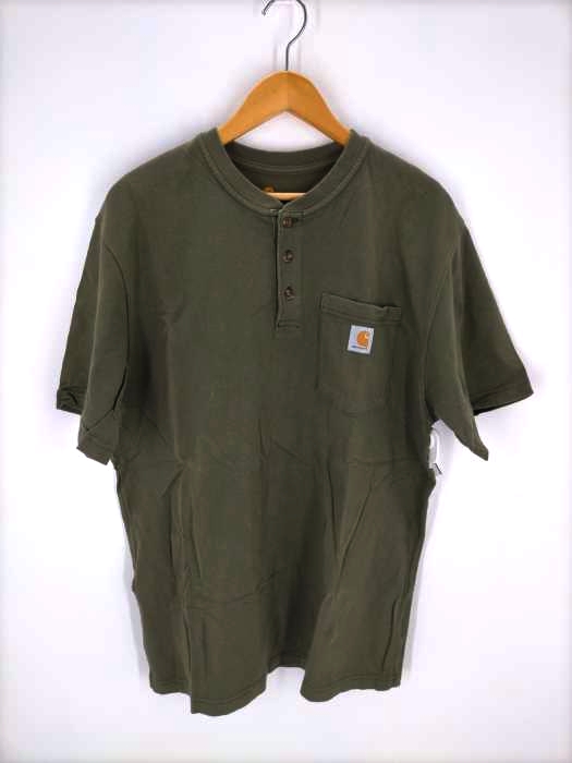 Carhartt(カーハート) ロゴポケットヘンリーネック半袖Tシャツ メンズ JPN：M
