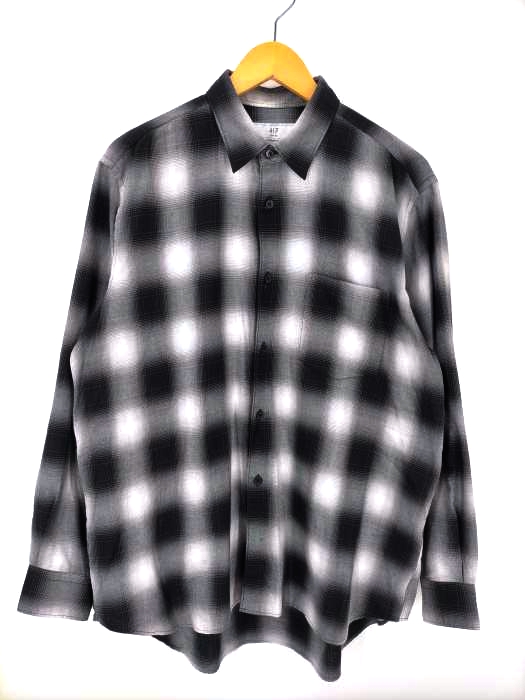 417 by EDIFICE(フォーワンセブンバイエディフィス) Essential shirt ombrer オンブレチェック メンズ JPN：L