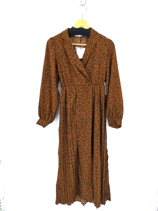 SLY(スライ) ANTIQUE FLOWER PLEATS OP レディース  1