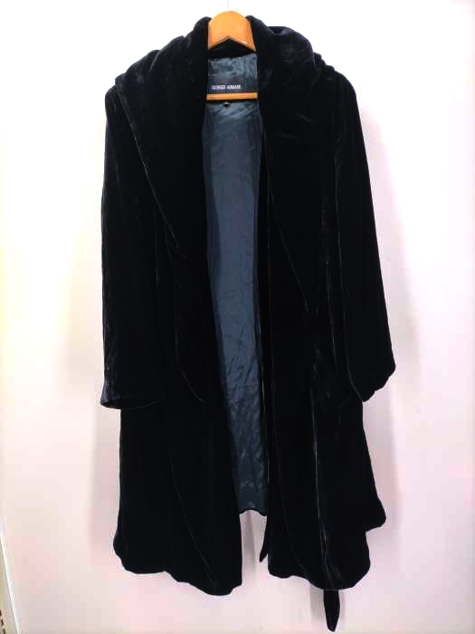 Giorgio Armani(ジョルジオアルマーニ) ベロアガウンコート メンズ US：38
