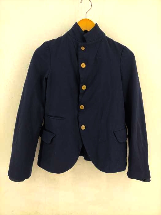 ローブドシャンブルコムデギャルソン robe de chambre COMME des GARCONS 縮絨加工エステルテーラードジャケット レディース JPN:M