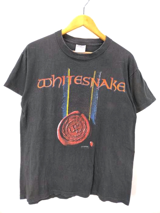 USED古着(ユーズドフルギ) {{THE BROCKUM}} 90S USA製 WHITESNAKE ツアー バンド プリントTシャツ  メンズ import：L
