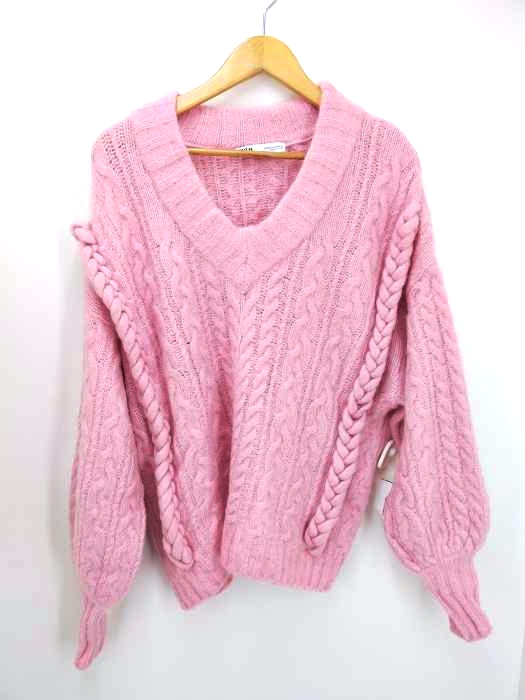ザラ ZARA ケーブルニット セーター レディース JPN：M