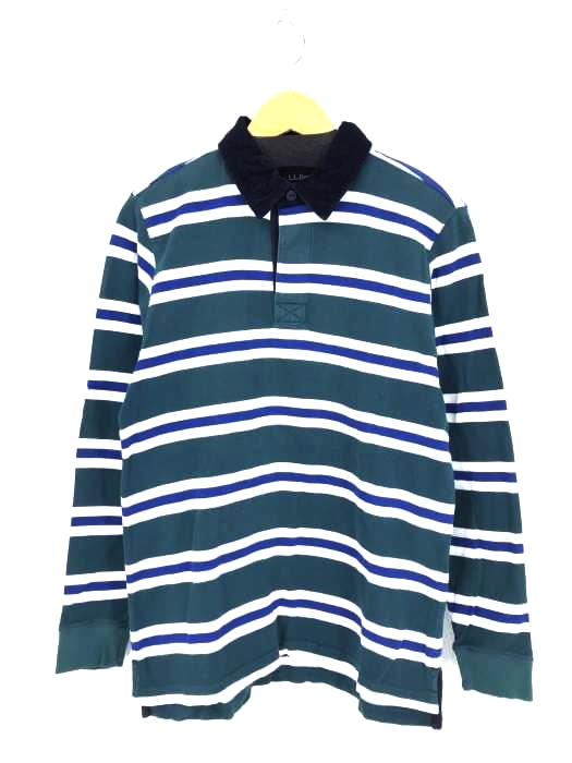 L.L.Bean(エルエルビーン) ボーダーポロシャツ メンズ import:M