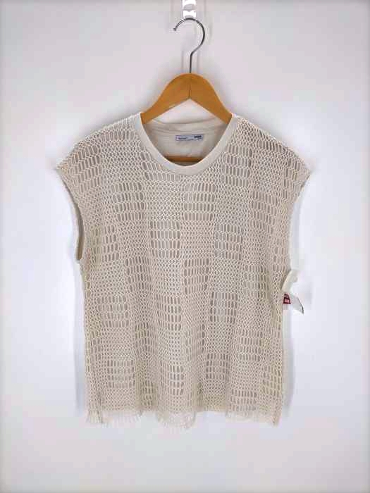 ZARA(ザラ) メッシュノースリーブカットソー レディース JPN:S