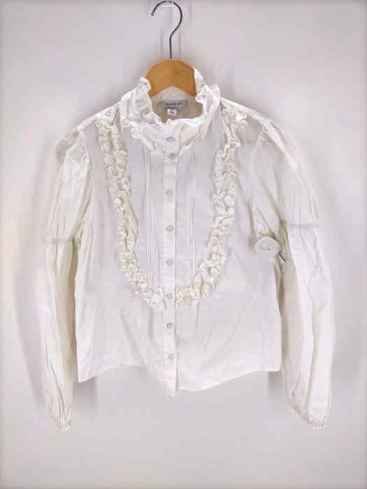TOPSHOP(トップショップ) フリル装飾 パフスリーブボタンブラウス レディース JPN:38