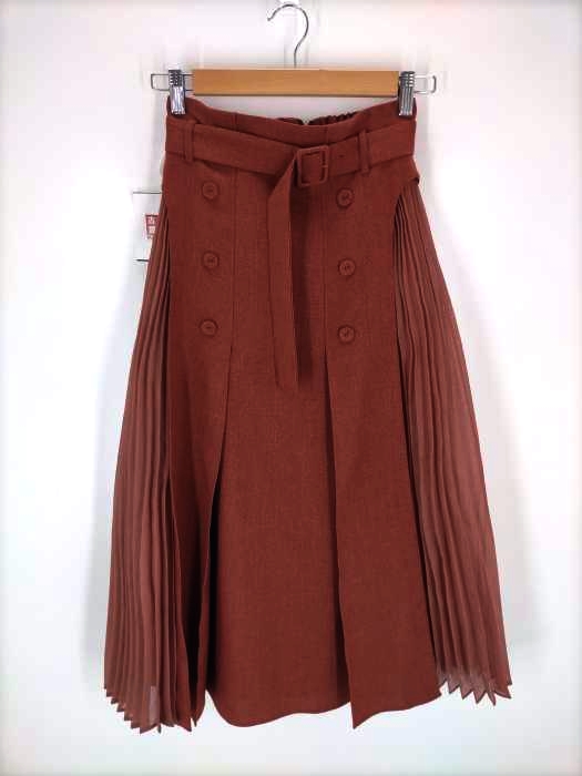 Lily Brown(リリーブラウン) 20SS 異素材切替プリーツスカート レディース JPN:0