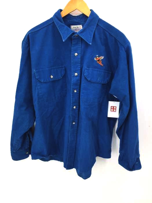 USED古着(ユーズドフルギ) BACK COUNTRY 雉刺繍ネルシャツ メンズ import：XL