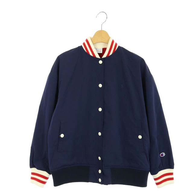 Champion(チャンピオン) 18AW ベースボールジャケット ブルゾン M 紺 赤 白 /DF ■OS レディース  M