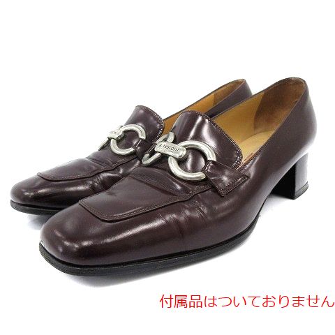 a.testoni(ア・テストーニ) レザー ローヒールローファー レディース 35.5(約22.5cm)
